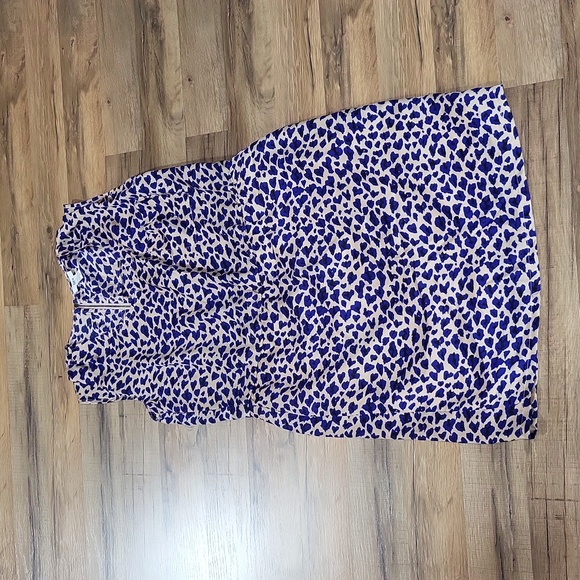 BAR III Blue Beige Black Animal Print Exposed Racer Back Zipper Dress - Picture 2 of 14